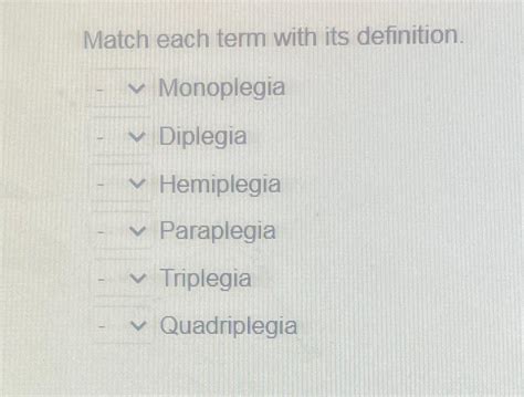 Solved Match Each Term With Its Definition Chegg