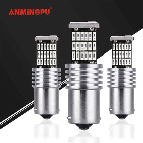 Anmingpu 2x Signal Lamp 12v Led P21w Ba15s Led 1156 Py21w Bau15s Canbus