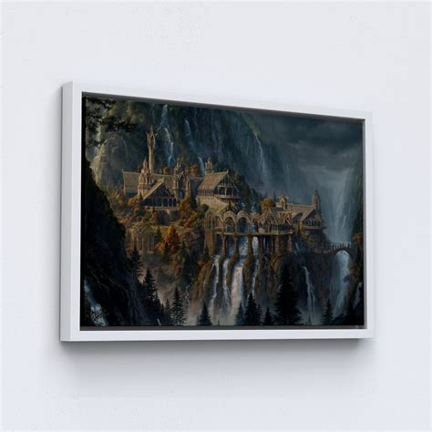 Rivendell Canvas, the Lord of the Rings Poster , Print on Canvas , Wall ...