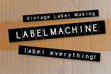 Label Machine Font By Pointsandpicas · Creative Fabrica