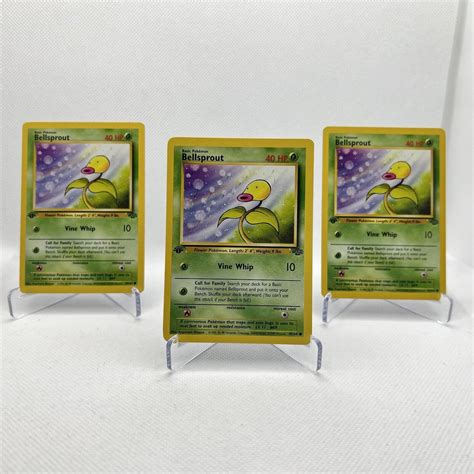 1x Original Pokemon Bellsprout 1st Edition Jungle Card 49 64 FREE