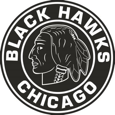 Viejo Logo Chicago Black Hawks Png Transparente Stickpng