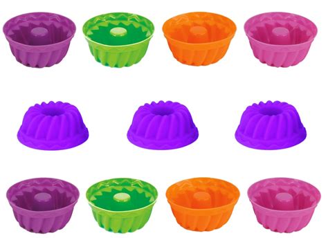 Kit C Formas Silicone Mini Bolos Cupcake Pudim E Gelatina R