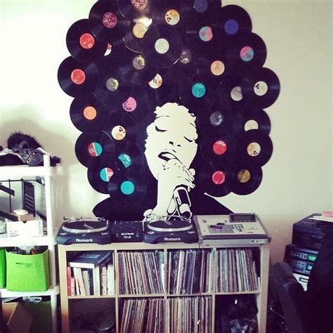 Decoração Discos de Vinil 60 Fotos e Inspirações