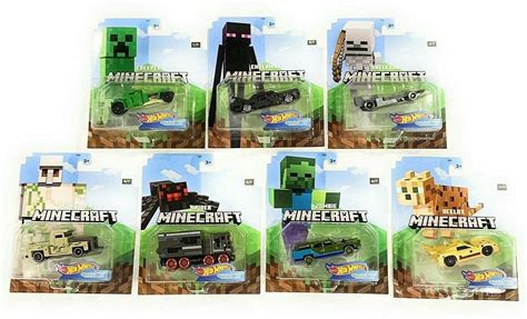 Hot Wheels 2020 1 64 Gaming Characters Cars Minecraft Complete Set Of 7 For Sale North Las