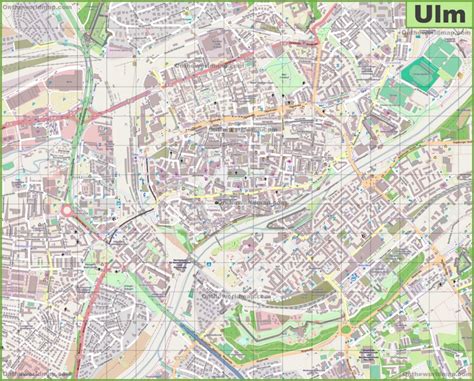 Large detailed map of Ulm - Ontheworldmap.com