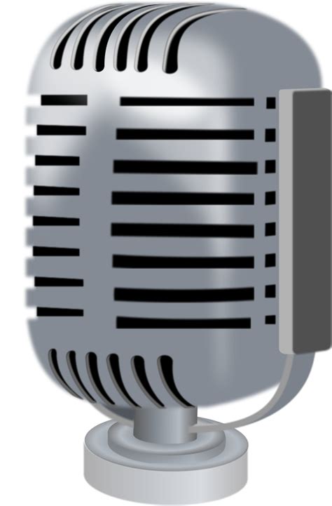 Old Microphone - ClipArt Best