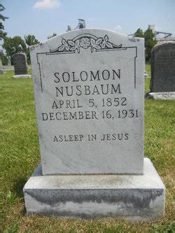 Solomon Nusbaum 1852 1931 Mémorial Find a Grave