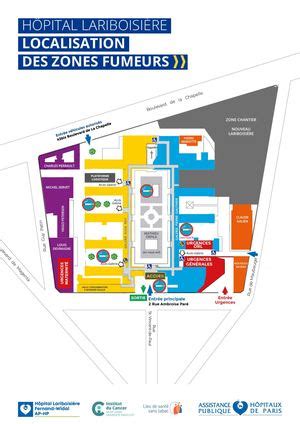 Calam O Plan Lariboisi Re Fernand Widal Zones Fumeurs