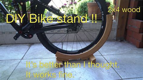 Diy Wooden Bike Stand With 2x4 Youtube