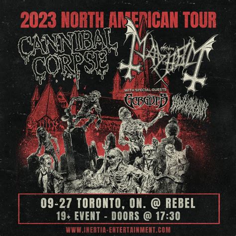 Cannibal Corpse Mayhem Tour 2025 Gusta Katrina