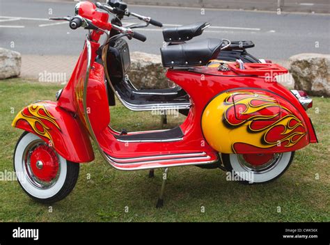 Custom Painted Classic Vespas Scooters Stock Photo 50208338 Alamy