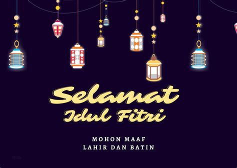 Ada Kumpulan Kartu Ucapan Idul Fitri 1442 H Nih Cocok Dikirim Via