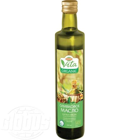 Масло оливковое Глобус Вита Organic Extra Virgin нерафинированное, 500 ...