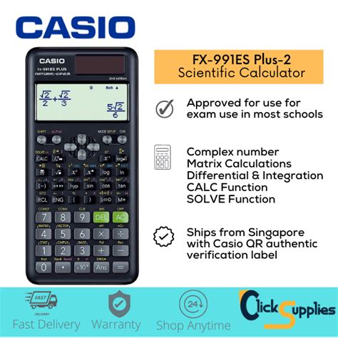 Casio FX 991ES Plus Scientific Calculator FX 991 ES Plus 2nd Edition