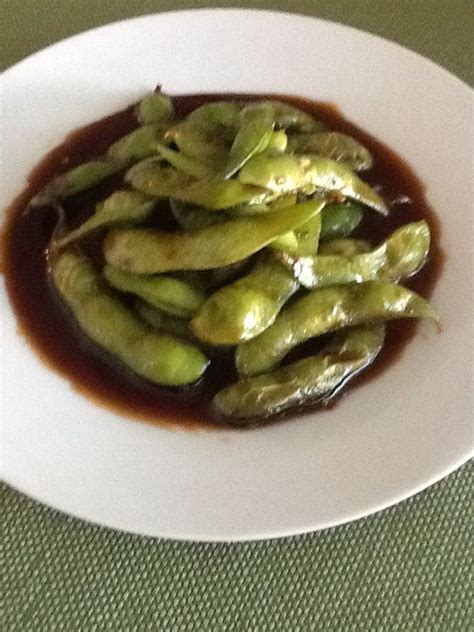 Soy Glazed Edamame Ingredients 1 Cup Frozen Edamame With Shell 1 1 2 Tablespoons Brown Sugar 2