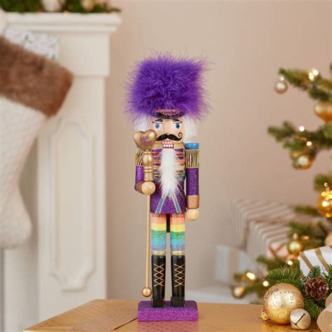 Kurt Adler Inch Wooden Gay Pride Nutcracker