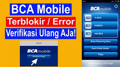 Cara Verifikasi Ulang M Banking Bca Youtube