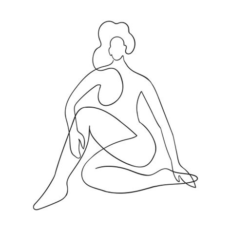Nude Woman Line Art Vector Images Over 1 700