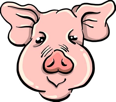 Pigs Head Illustration Vector On White Background 13633630 Vector Art