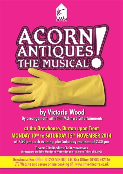 The Poster For Our November Production Of Acorn Antiques The