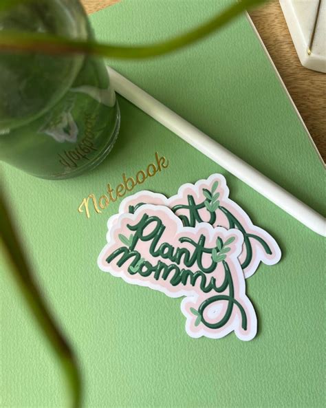 Plant Mommy Sticker Etsy