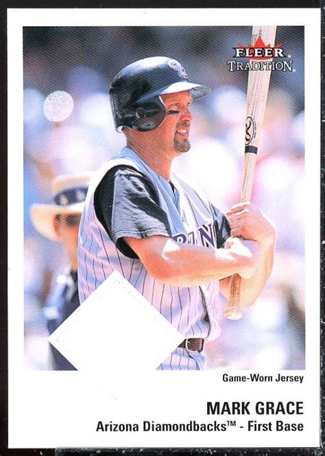 Mark Grace Jsy Card 2003 Fleer Tradition Game Used 304 EBay