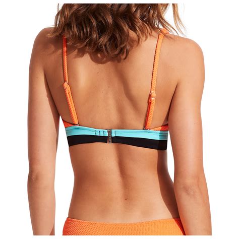 Seafolly Slice Of Splice Spliced Longline Tri Bikini Top Damen Online