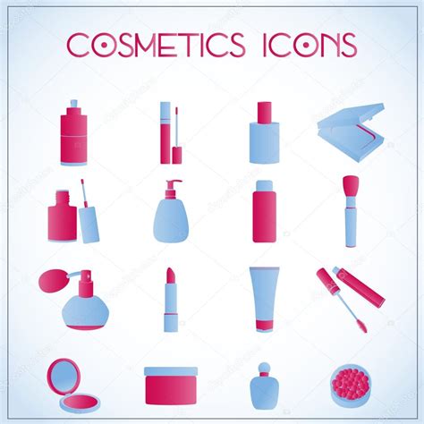 Iconos cosméticos Vector de stock por Coline 18898129