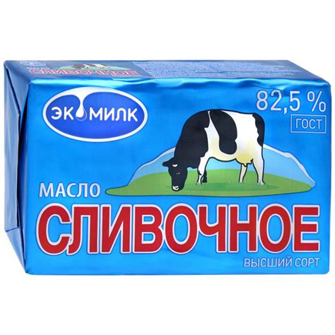 Масло Экомилк сливочное 82.5% 380 г купить по низкой цене 310.00р. с ...