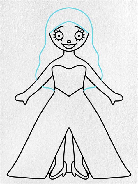 Easy Corpse Bride Drawing