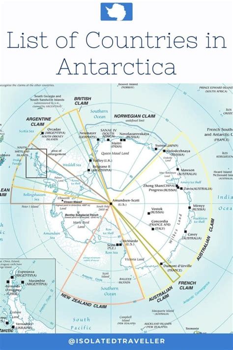 List Of Countries In Antarctica | Isolated Traveller