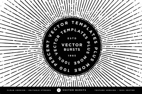 100% Vector Bursts | Graphic Objects ~ Creative Market 