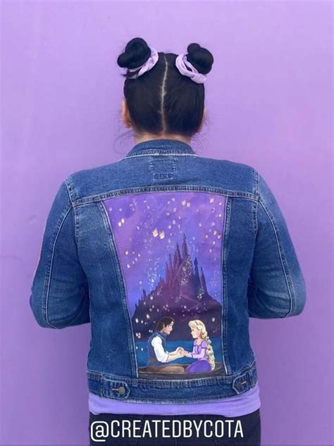 This Item Is Unavailable Etsy Hand Painted Denim Jacket Disney