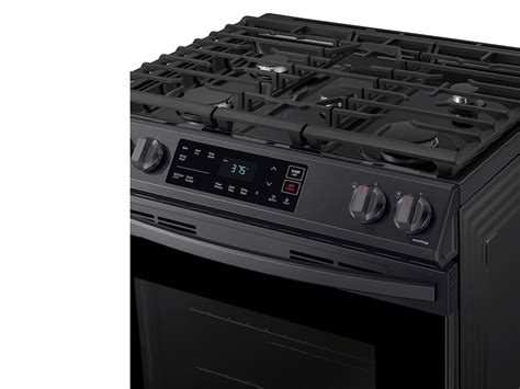 6.0 cu ft. Smart Slide-in Gas Range in Black Stainless Steel Ranges ...