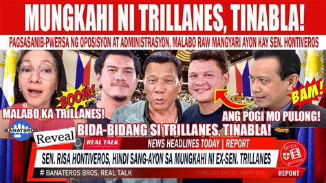 IYAK KAWAWA NAMAN TINABLA HINDI SUMANGAYON SA MUNGKAHI NI TRILLANES