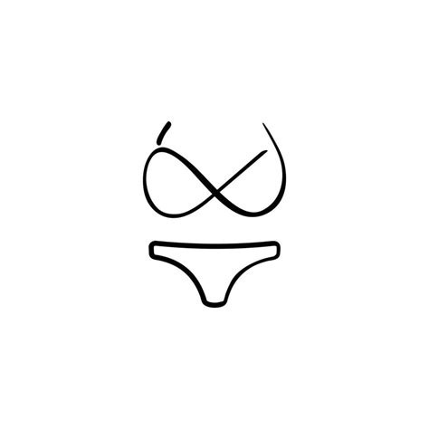 Bikini Line Style Icon Design Vector Art At Vecteezy
