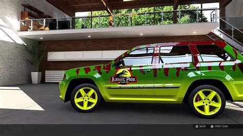 Forza Motorsport 5 Grand Cherokee Srt8 Jurassic Park Youtube