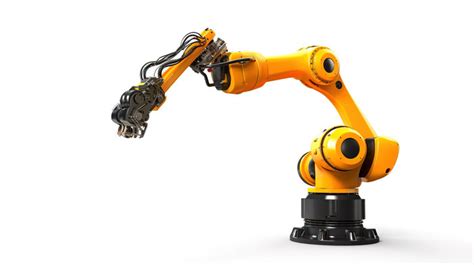 Robot Arm Welder In 3d Rendering Against White Background Backgrounds ...