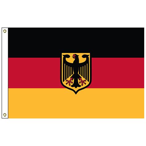 031641 Germany with Eagle 4′ x 6′ Outdoor Nylon Flag with Heading and Grommets | Hanover Flag ...