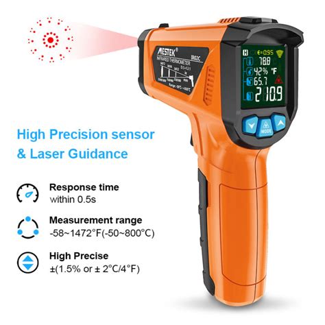 Mestek Ir C Digital Infrared Thermometers C To C F To