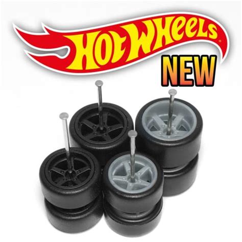 Buy Hot Wheels SPOKE NEW STAGGERED Real Riders Wheels Rims Tires Set Scale Online At