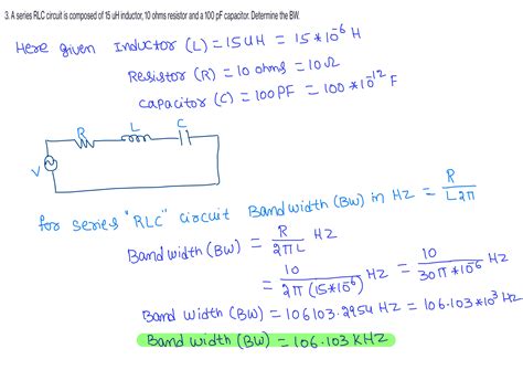 Solved A Series RLC Circuit Is To Be Made Resonant When Connected To