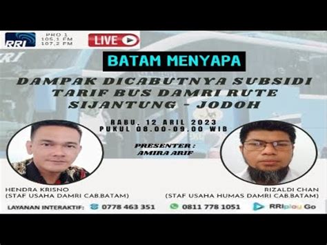 Serah Terima Jabatan Pisah Sambut Kepala Lpp Rri Batam Youtube