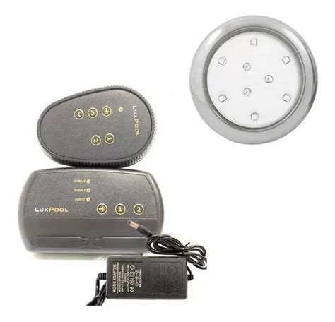 Kit 1 Refletor Led Piscina 9w Inox Rgb Central Compacta 110V 220V