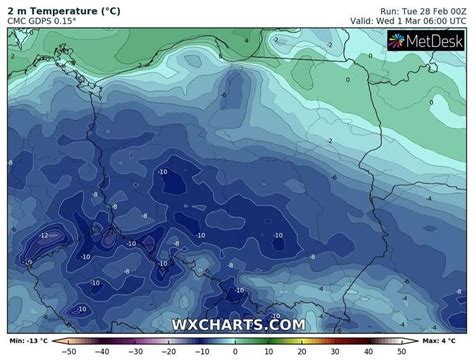 Silny mróz w Polsce Temperatura spadła poniżej 16 stopni Dwucyfrowy