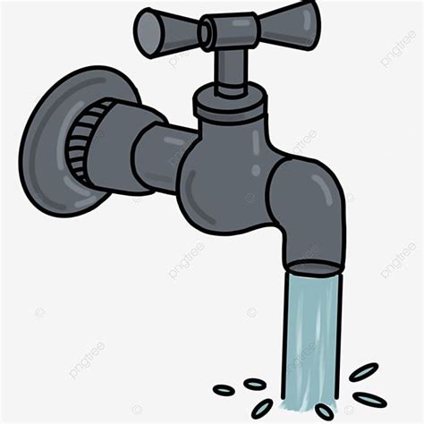 Water Faucet Clipart PNG Images, Gray Water Faucet Clip Art, Clipart ...