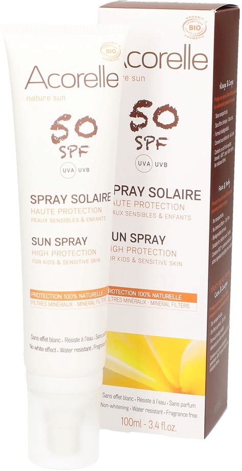 ACORELLE Opalovací spray SPF 50 na obličej i tělo