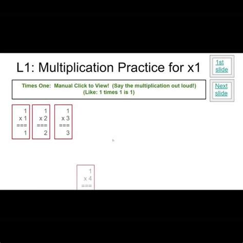 Multiplication Times Table Flashcards, Level 1, Math Practice | TPT