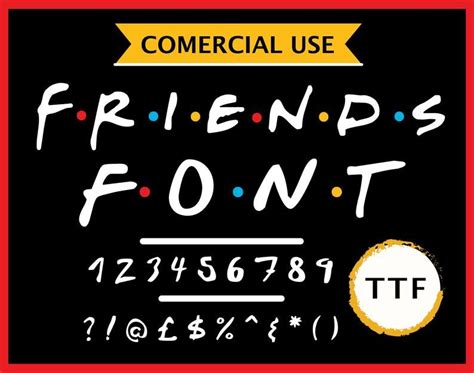 Friends Font Svg Friends Tv Show Svg Silhouette Dxf Cricut 67B